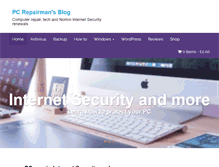 Tablet Screenshot of pcrepairmansblog.com